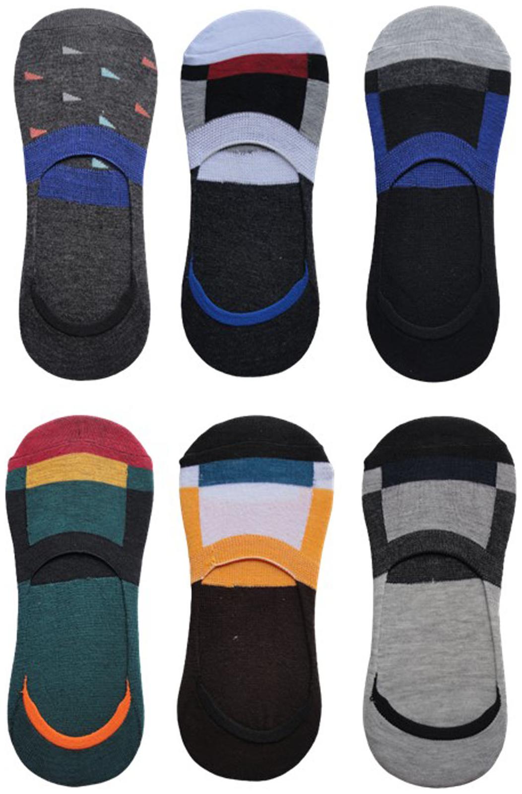 

Voici Multi Cotton No show socks ( Pack of 6 )