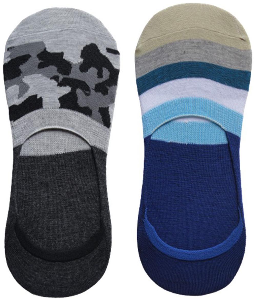 

Voici Multi Cotton No show socks ( Pack of 2 )