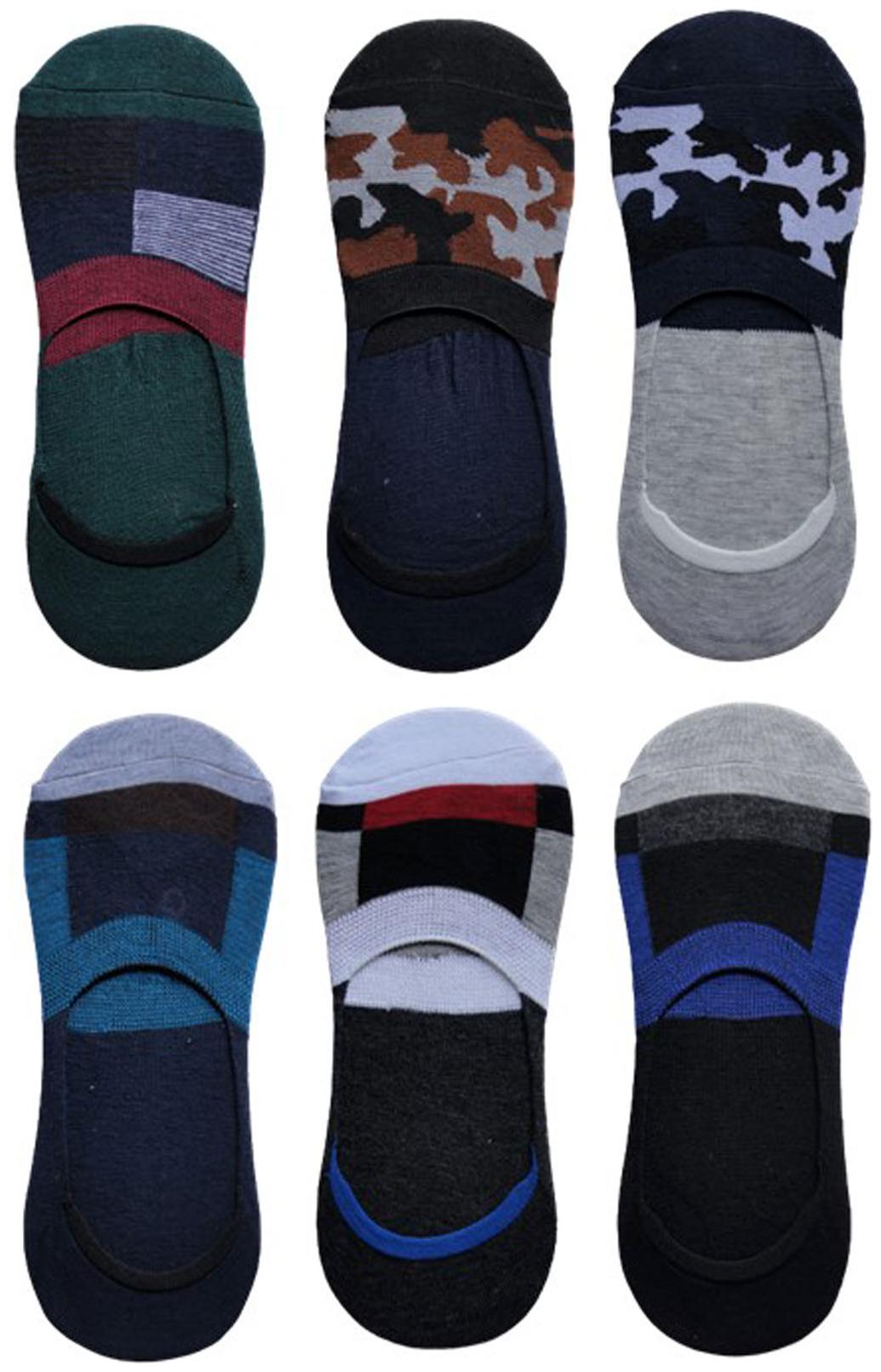 

Voici Multi Cotton No show socks ( Pack of 6 )