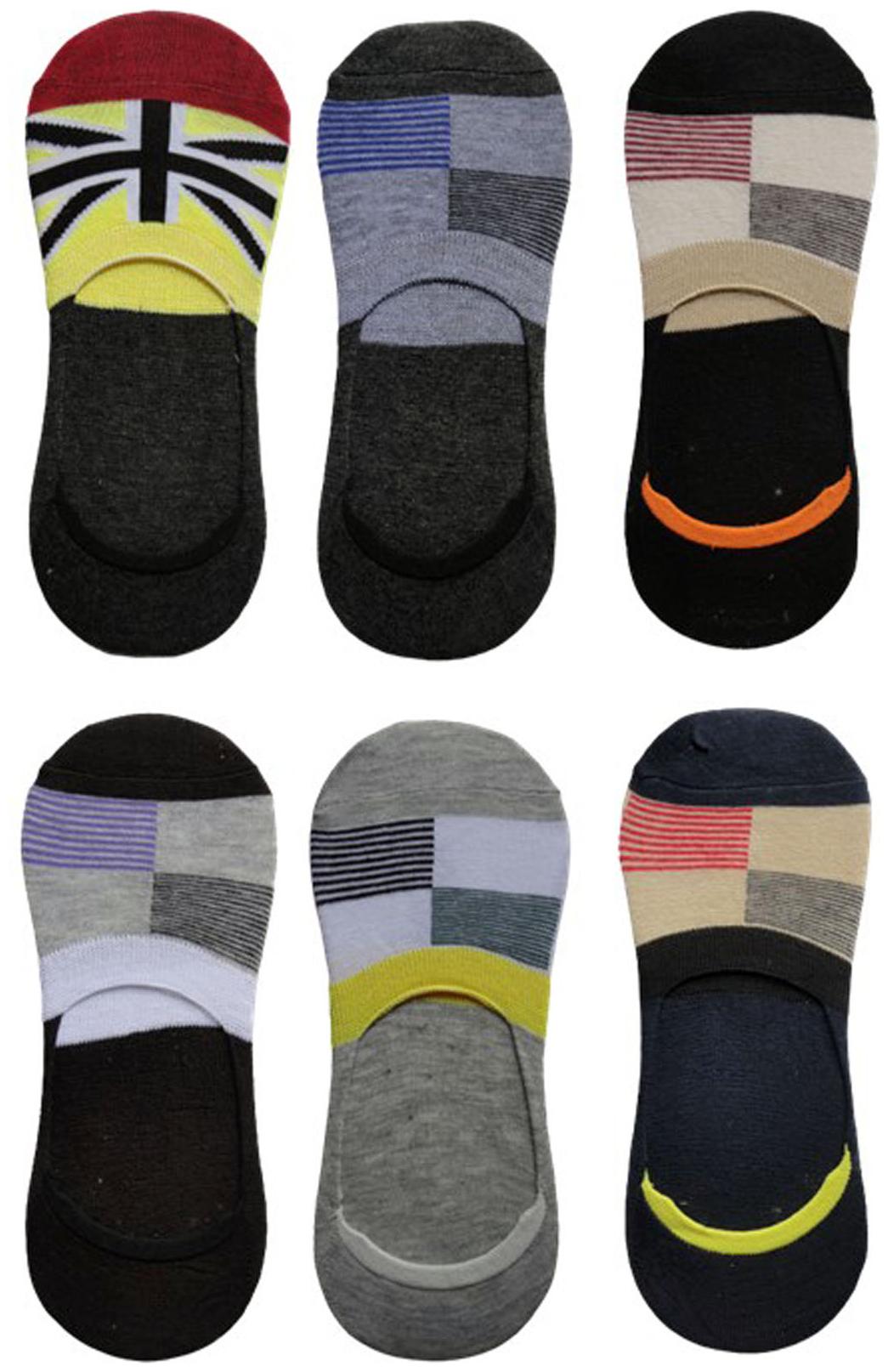 

Voici Multi Cotton No show socks ( Pack of 6 )