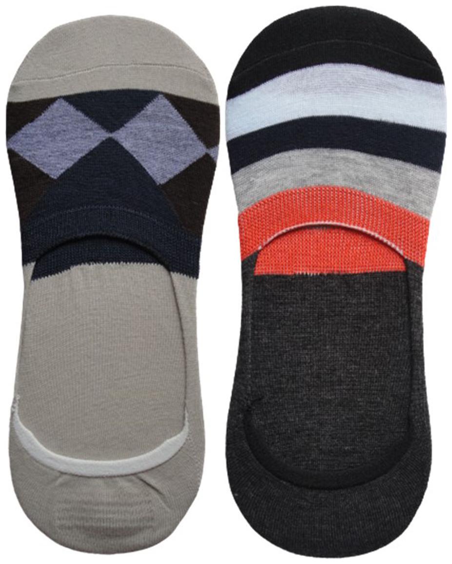 

Voici Multi Cotton No show socks ( Pack of 2 )