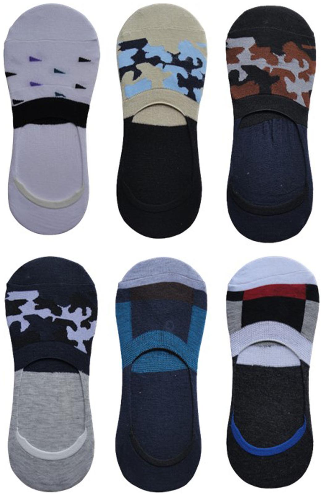 

Voici Multi Cotton No show socks ( Pack of 6 )