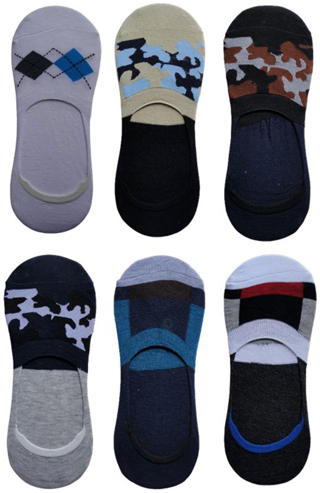 

Voici Multi Cotton No show socks ( Pack of 6 )