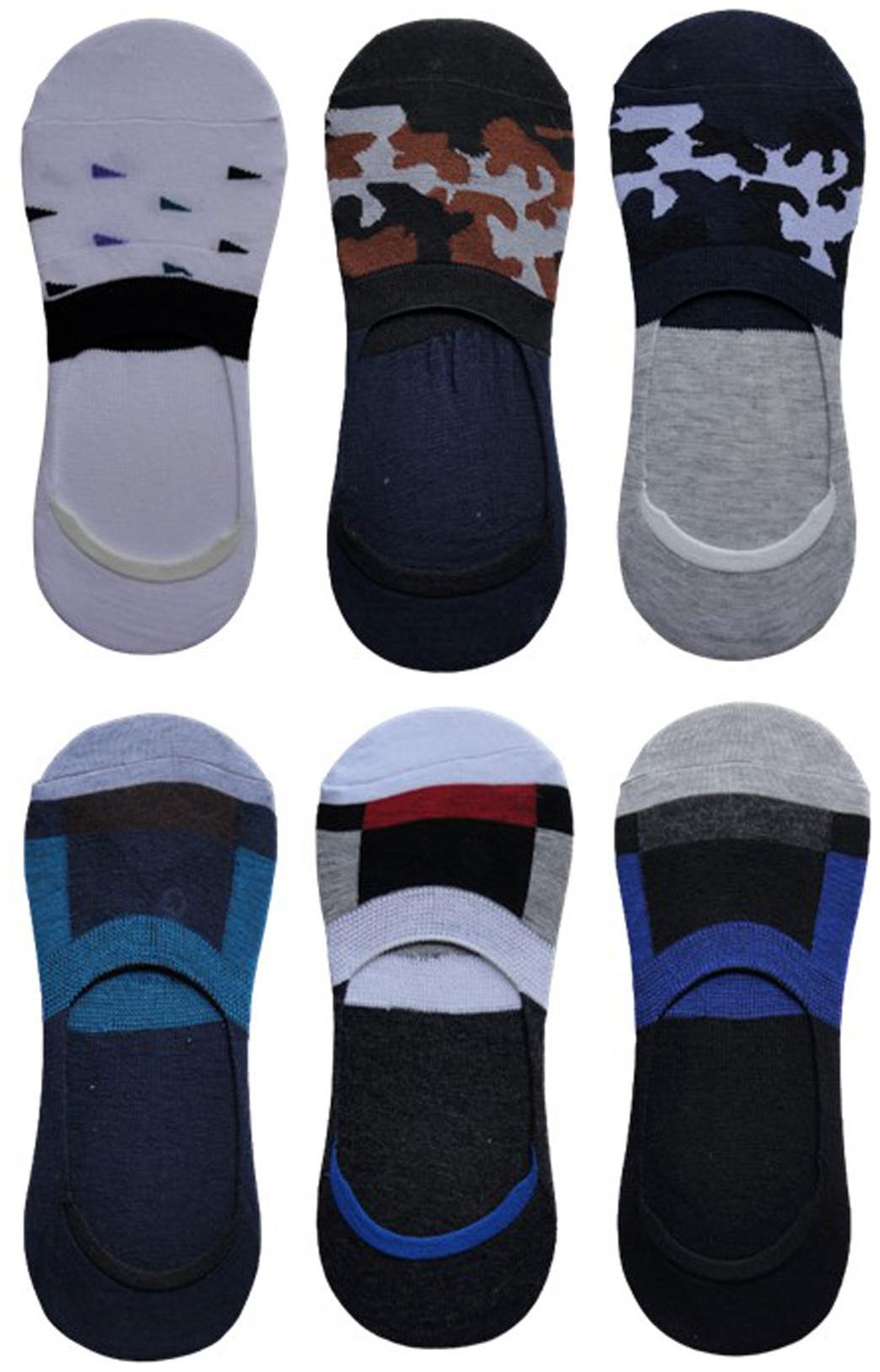 

Voici Multi Cotton No show socks ( Pack of 6 )