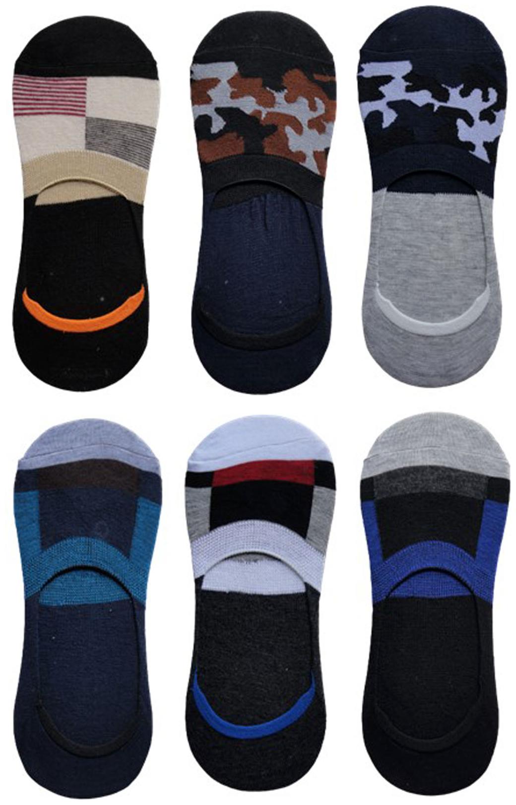 

Voici Multi Cotton No show socks ( Pack of 6 )