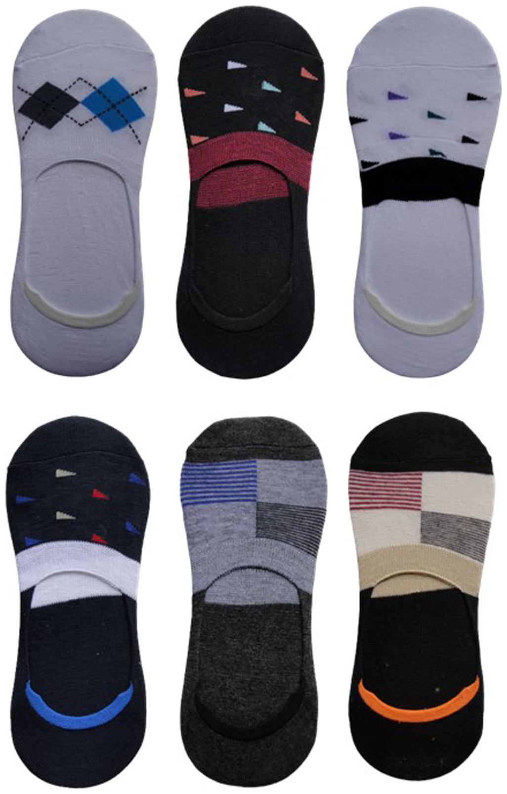 

Voici Multi Cotton No show socks ( Pack of 6 )
