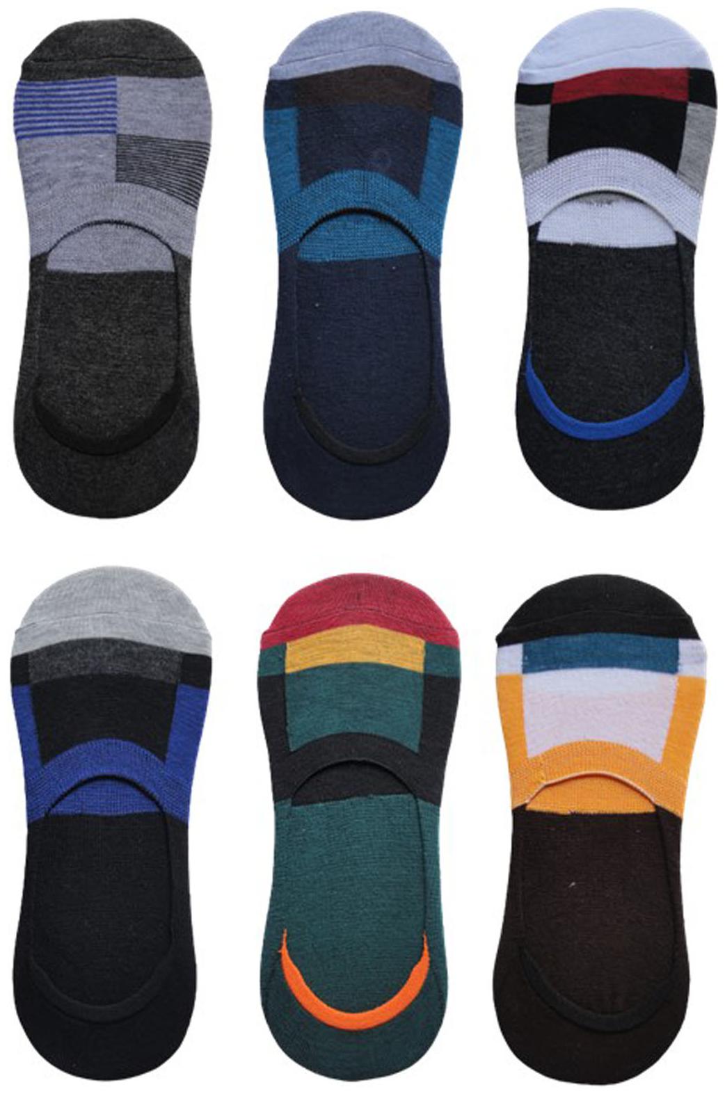

Voici Multi Cotton No show socks ( Pack of 6 )