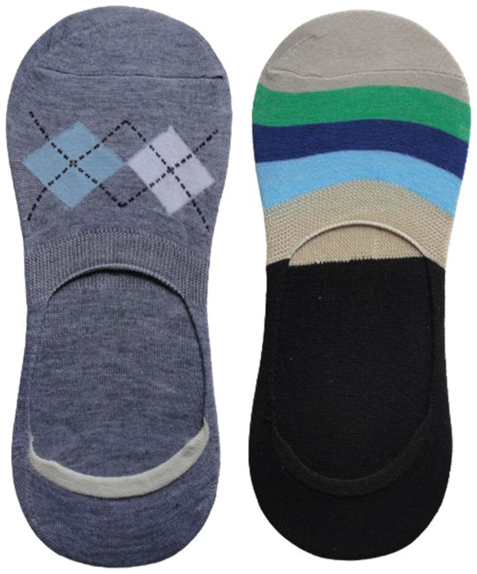 

Voici Multi Cotton No show socks ( Pack of 2 )