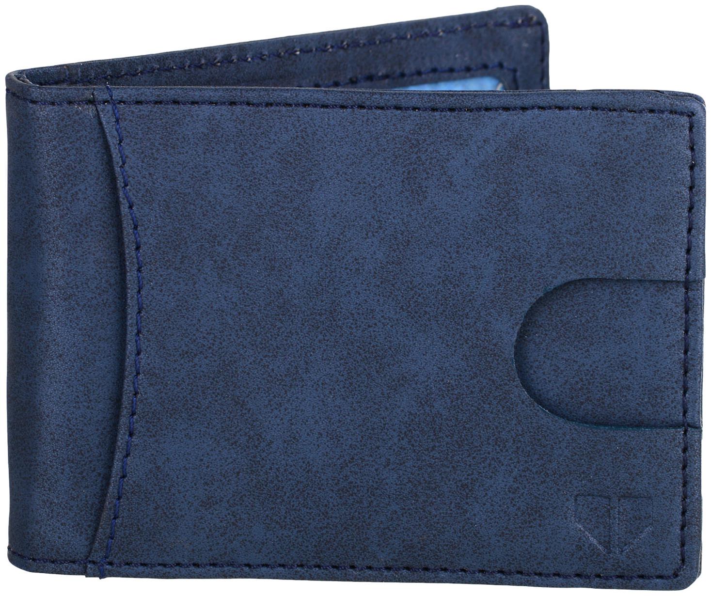 

WALRUS Men Blue Synthetic leather Bi-Fold Wallet ( Pack of 1 )
