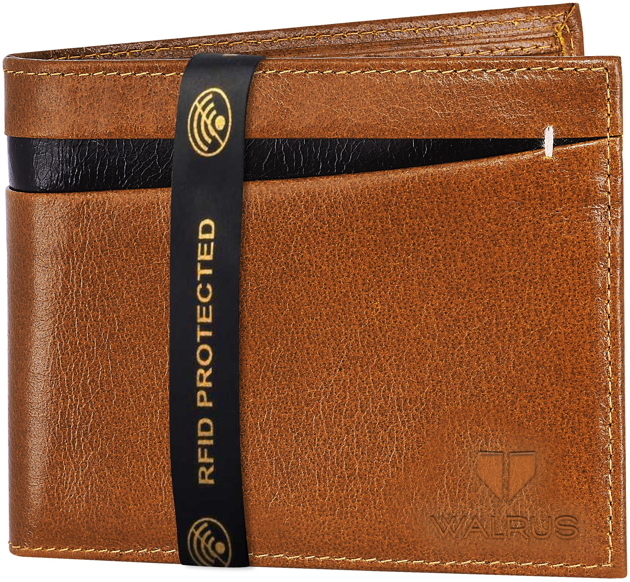 

WALRUS Men Brown Leather Bi-Fold Wallet ( Pack of 1 )