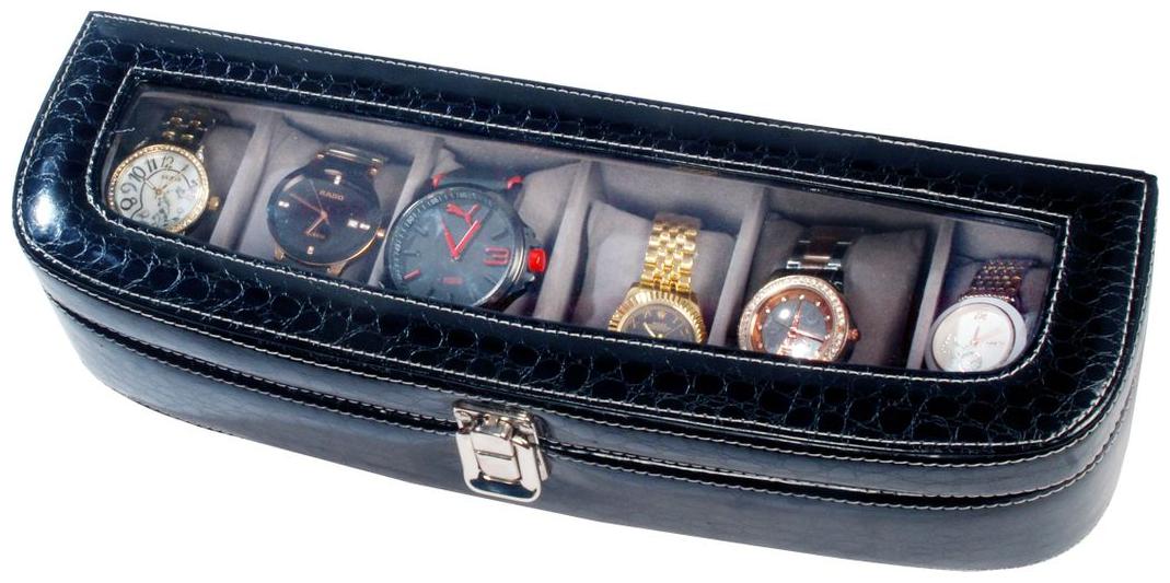 

Sukeshcraft Unisex Leatherite Watch cases - Black