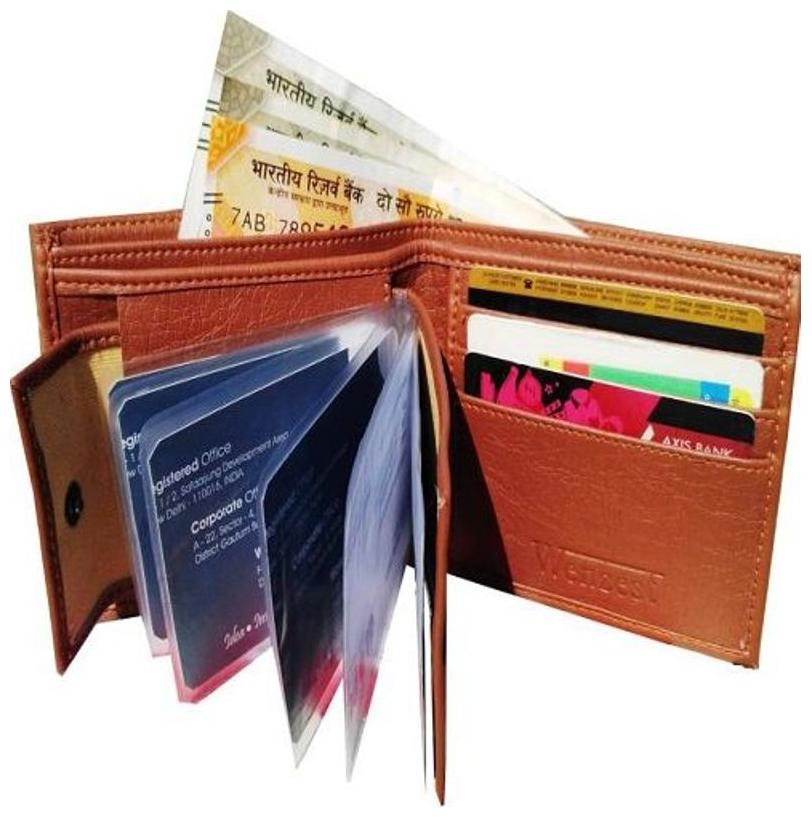 

WZ WENZEST Men Tan Leather Bi-Fold Wallet ( Pack of 1 )