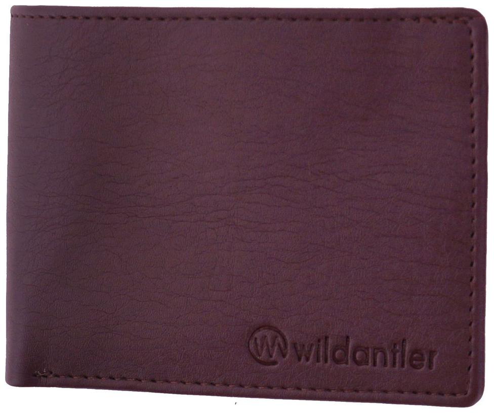 

Wildantler Men Boys Brown Artificial Leather Wallet (10 Card Slots)