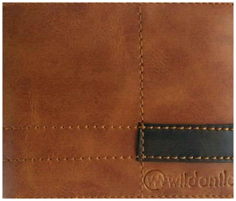 

Wildantler Men s Boys Tan Genuine Leather Wallet (6 Card Slots)