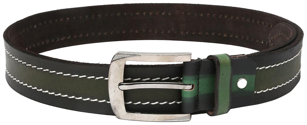 

WildHorn Men Casual Green Genuine Leather Belt