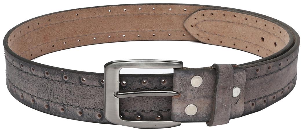 

WildHorn Men Casual Grey Genuine Leather Belt