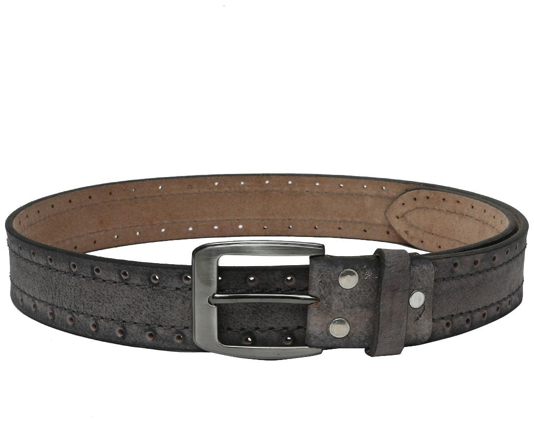 

WildHorn Men Casual Grey Genuine Leather Belt
