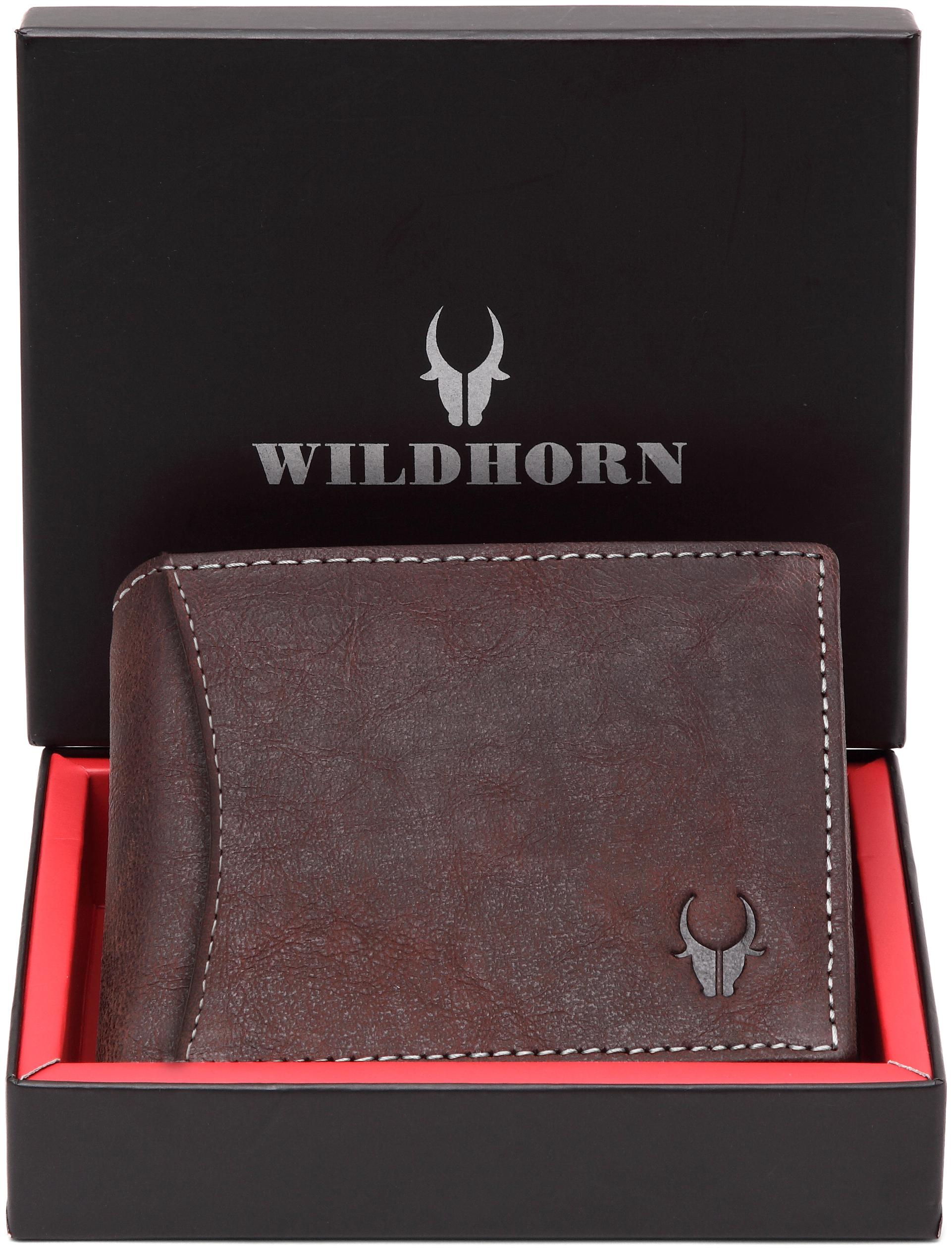 

WildHorn Men Brown Leather Bi-Fold Wallet ( Pack of 1 )