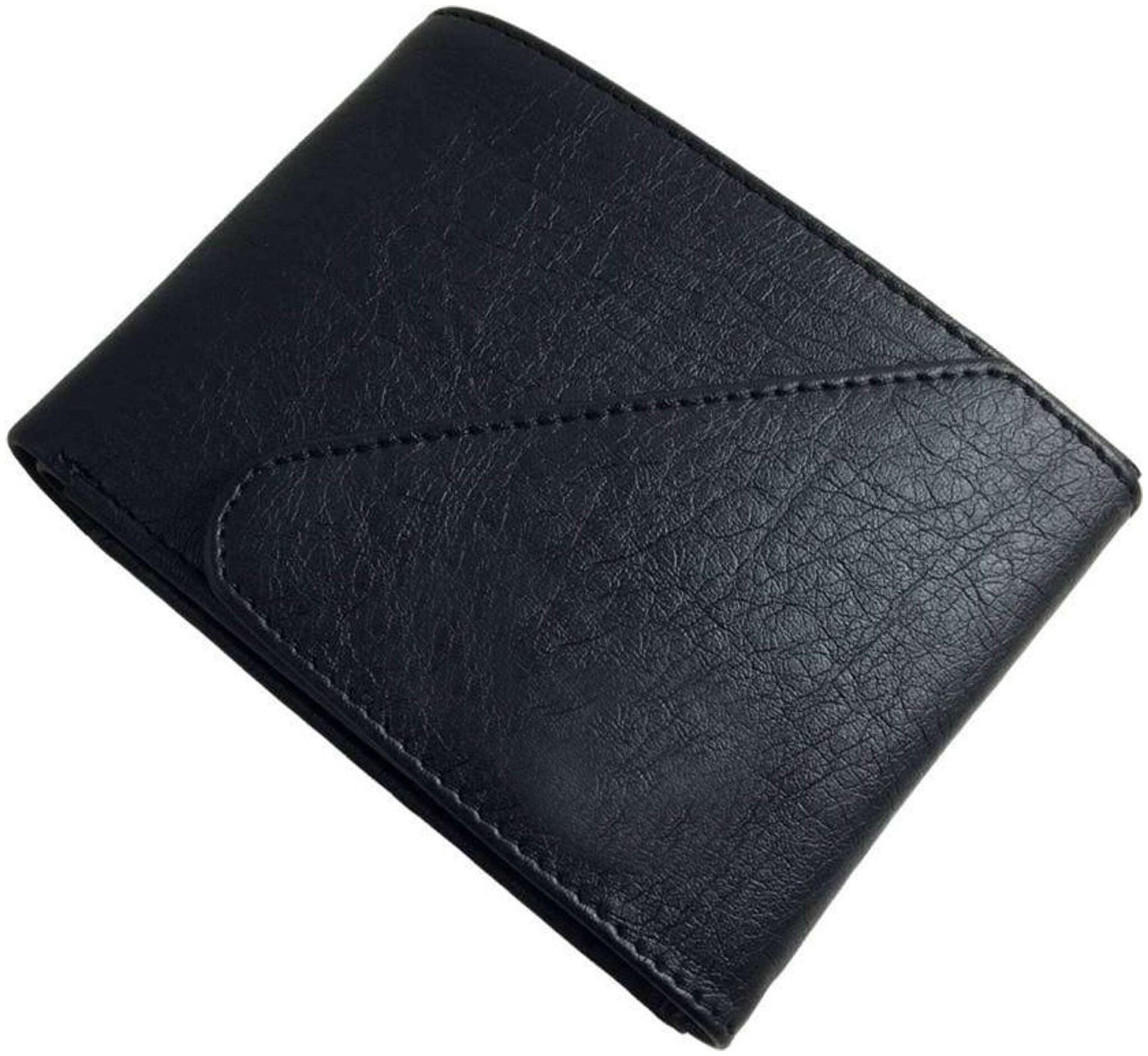 

WILDLAND Men Black Leather Tri Fold Wallet ( Pack of 1 )