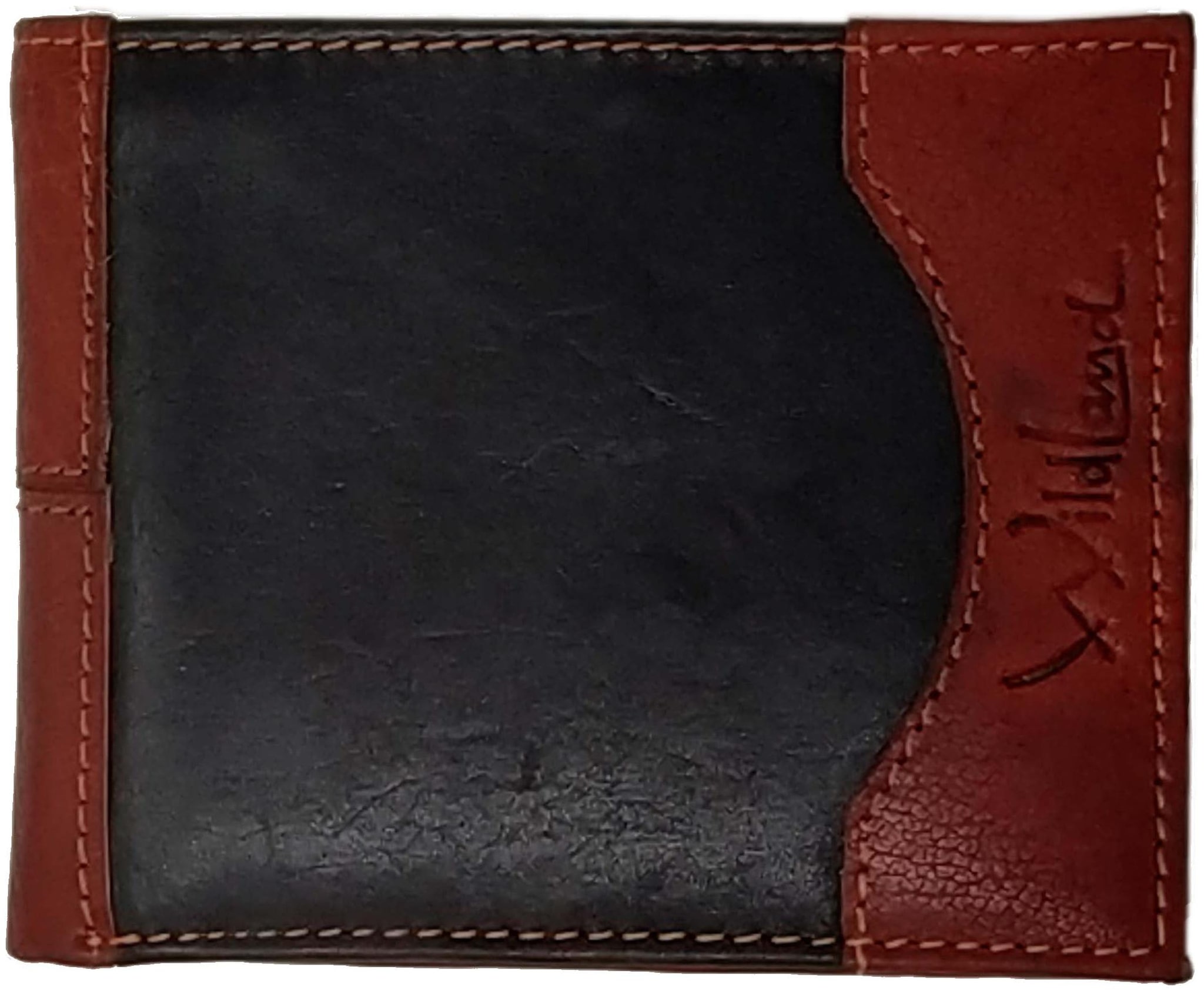 

Wildland Men Brown Black Genuine Leather Wallet