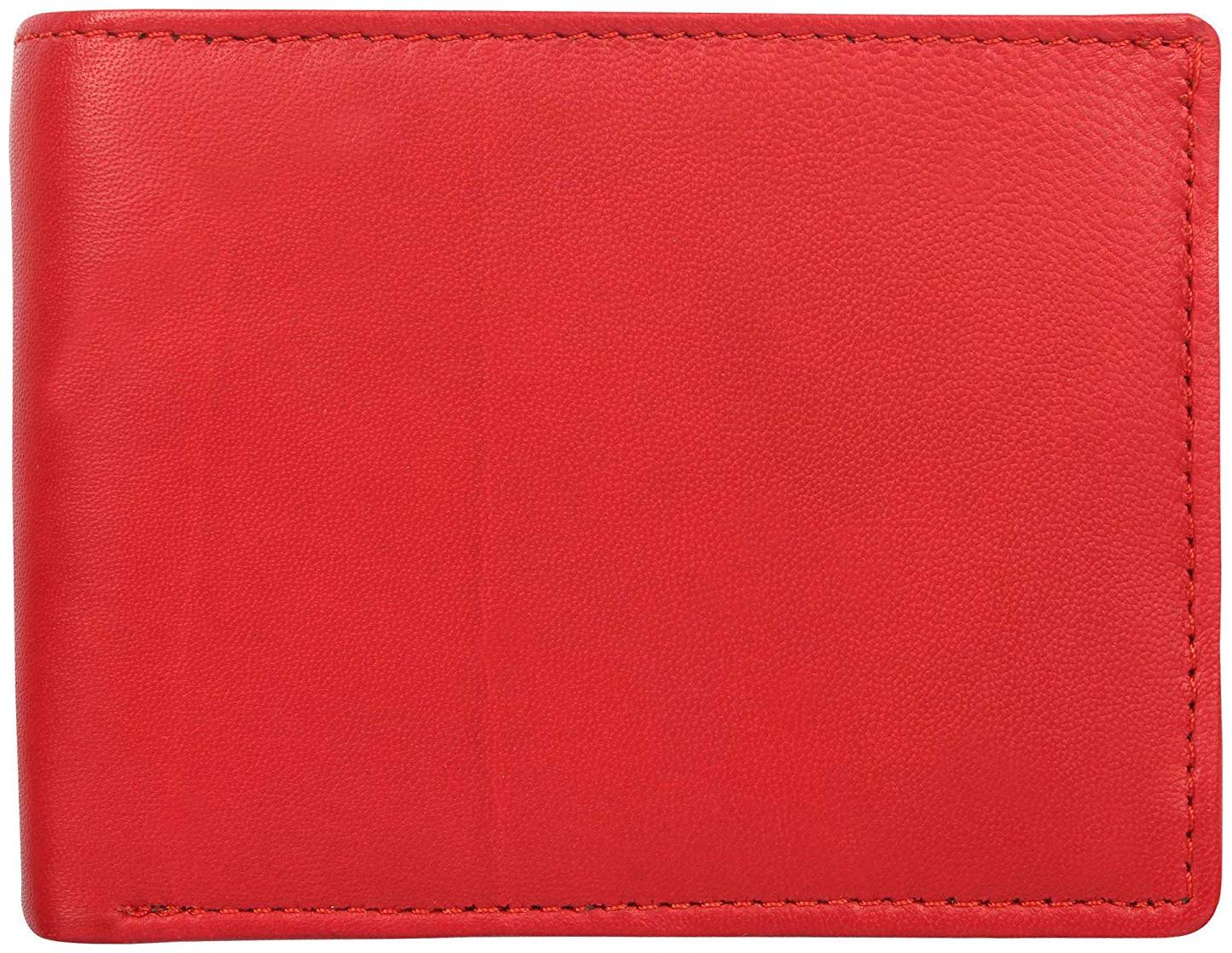 

Wildland Men Red Genuine Leather Wallet