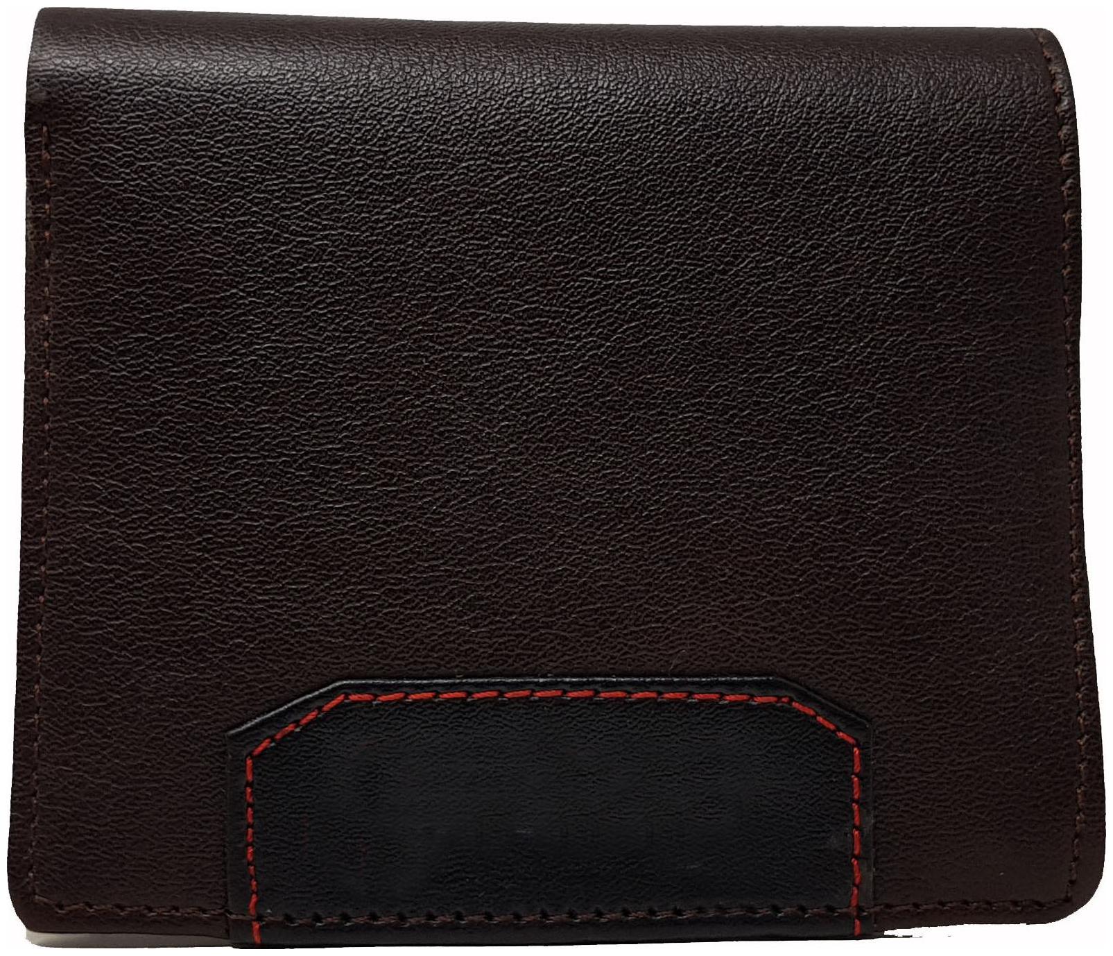 

Wildmount Leather Brown Black Men Wallet