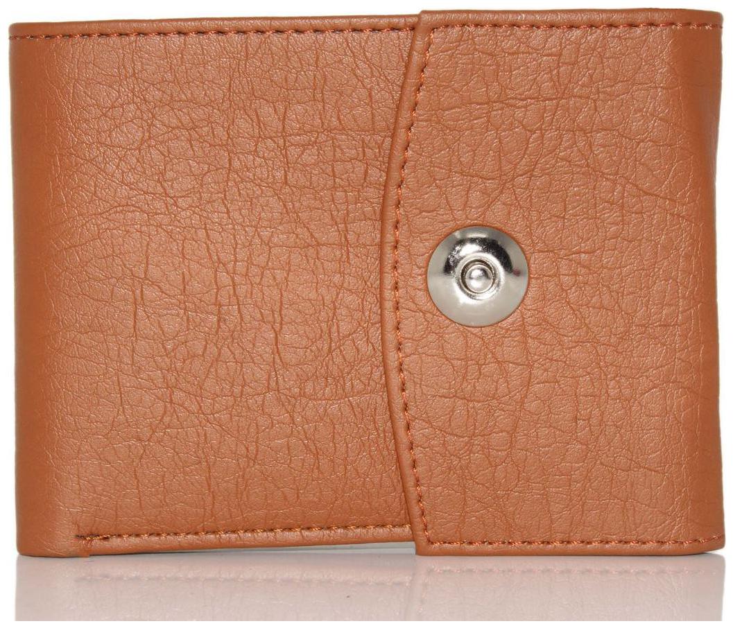 

Wildmount Men Tan Leather Tri Fold Wallet ( Pack of 1 )
