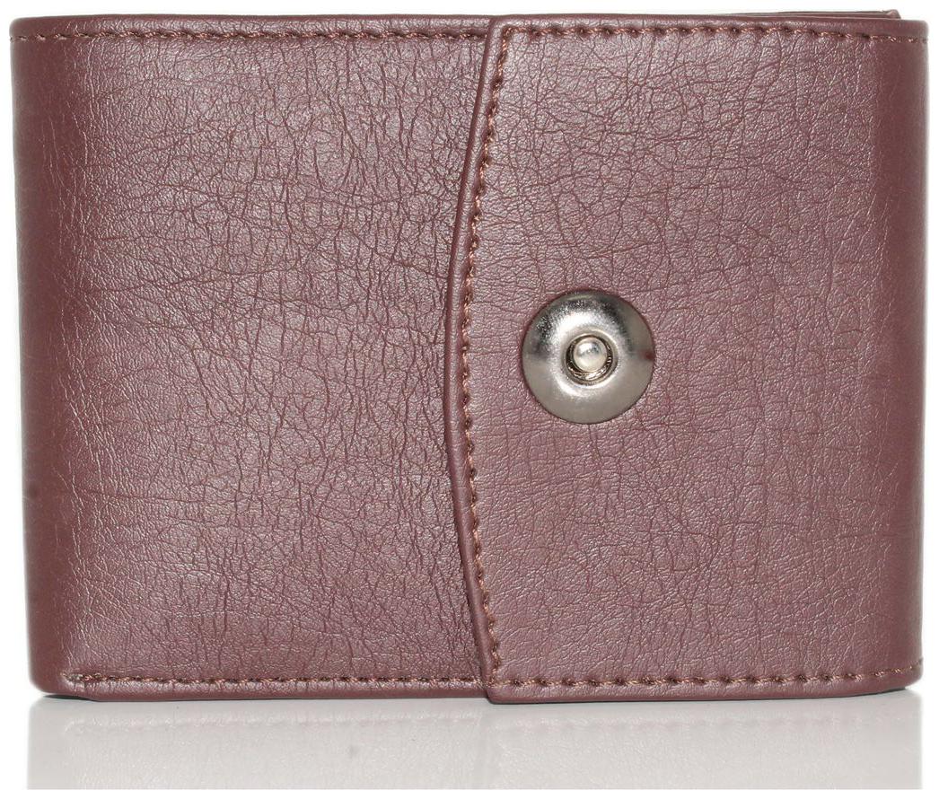 

Wildmount Men Brown Pu Leather Wallet (6 Card Slots)