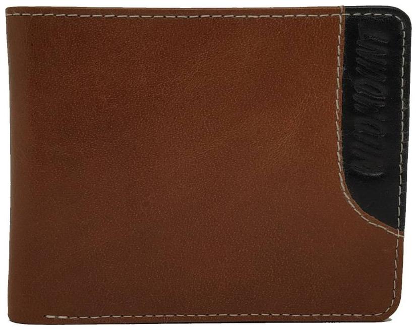 

Wildmount Men Tan Leather Bi-Fold Wallet ( Pack of 1 )