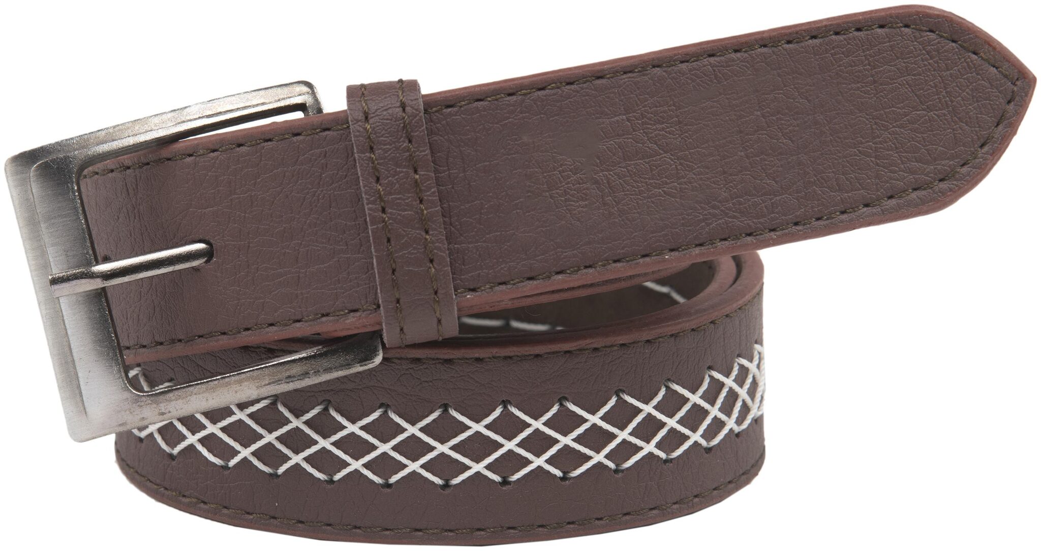 

Winsome Deal Casual Brown Faux Leather Belt For Men s