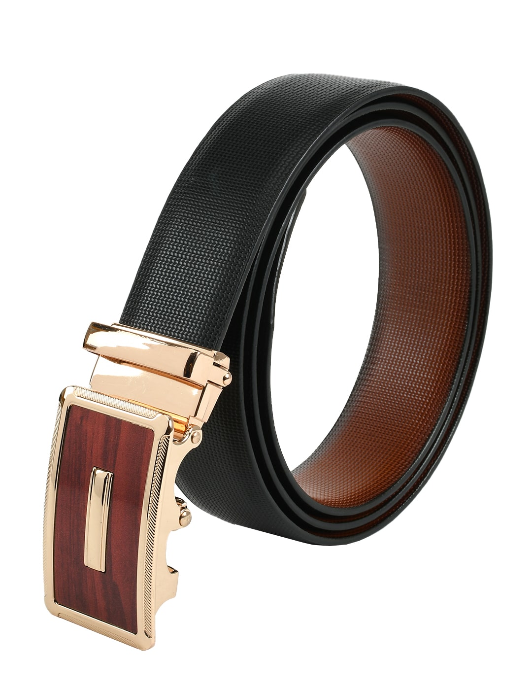 

Winsome Deal Men Black Reversible Synthetic leather Belt (Size 38 Pack of 1 )