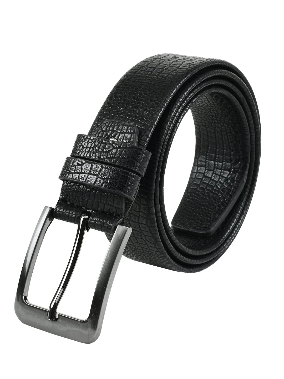 

Winsome Deal Formal Synthetic Leather Black Pin Hole Buckle Belt for Men s