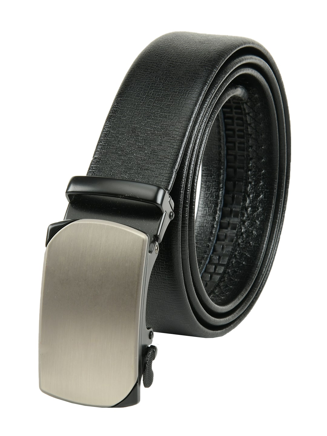 

Winsome Deal Formal Black Premium Quality Artificial Leather belt for Men s with Smooth Auto Lock Buckle