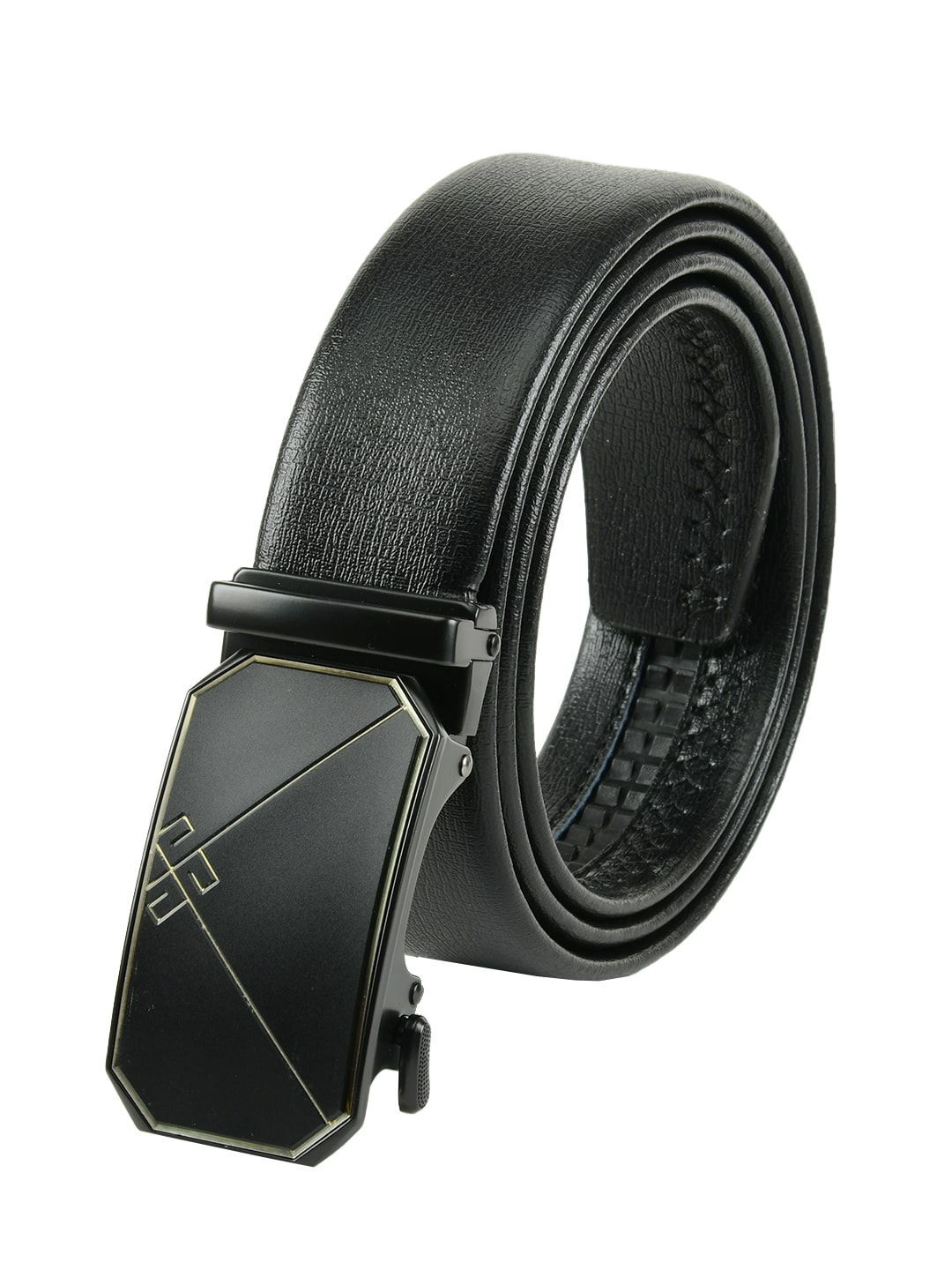 

Winsome Deal Formal Black Premium Quality Artificial Leather belt for Men s with Smooth Auto Lock Buckle