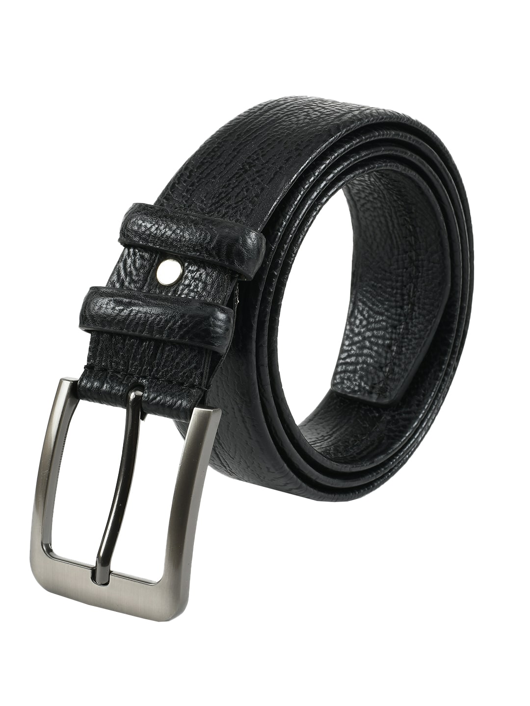 

Winsome Deal Formal Synthetic Leather Black Pin Hole Buckle Belt for Men s