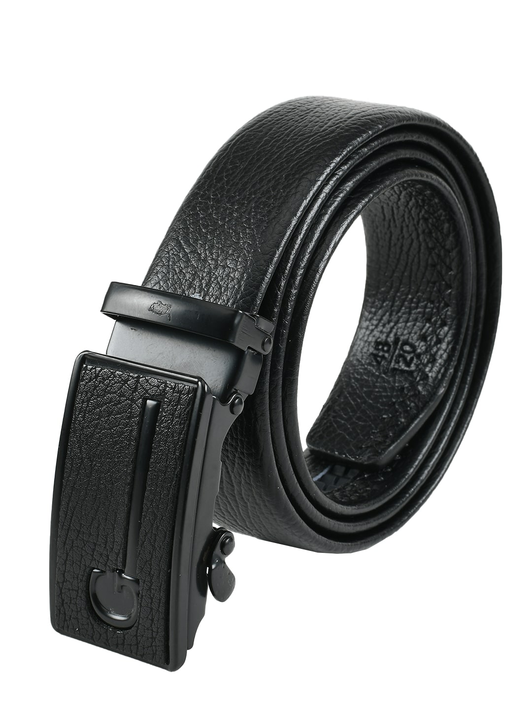 

Winsome Deal Men s Formal Braided Synthetic Leather Black Belt With Auto Lock Bukle