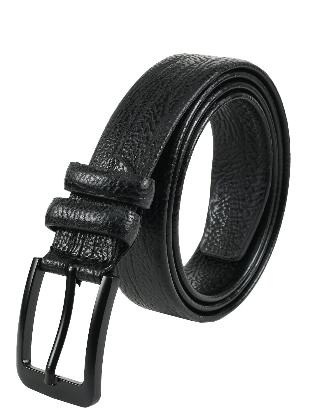 

Winsome Deal Formal Artificial Leather Black Pin Hole Buckle Belt for Men s