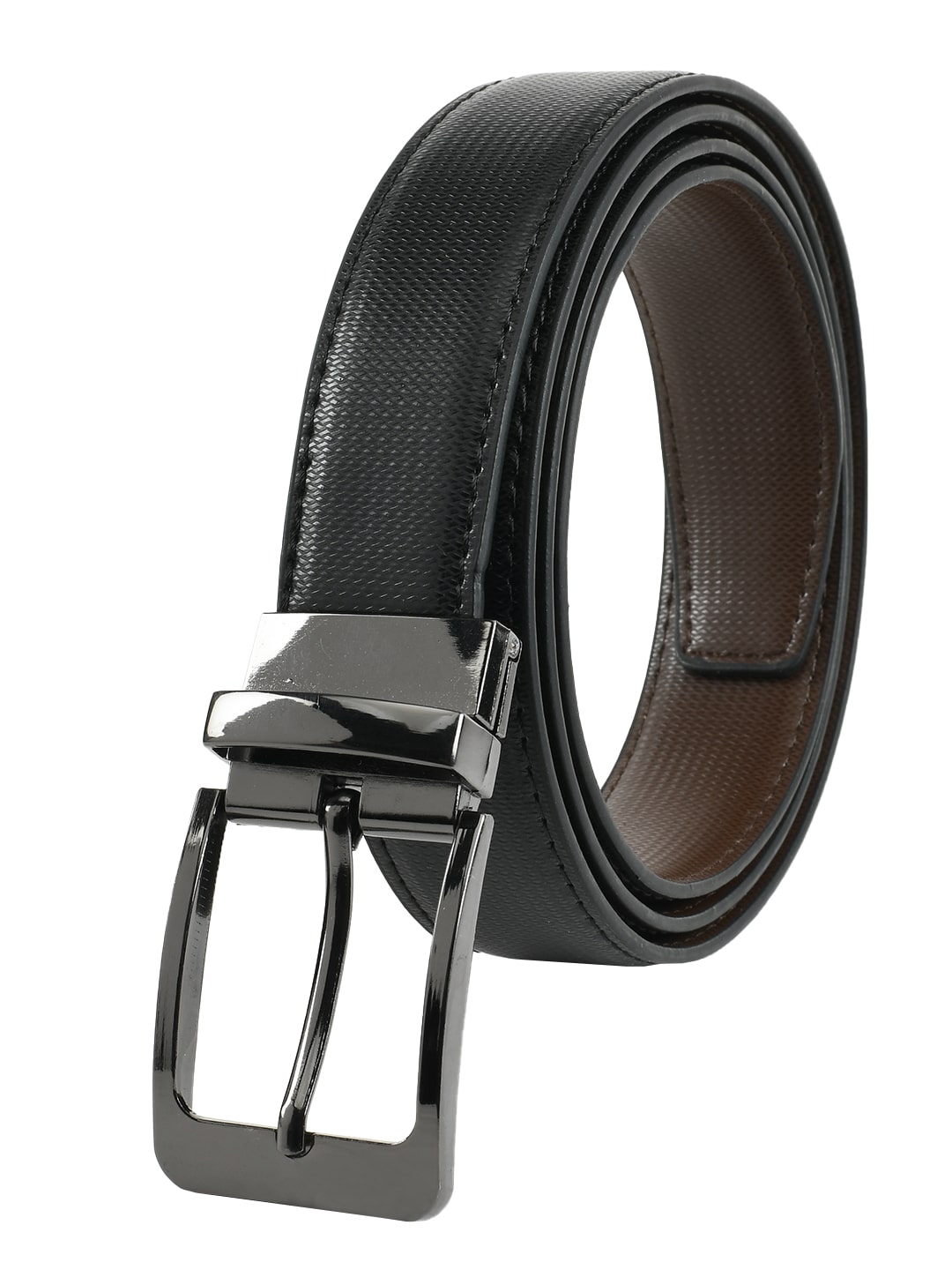 

Winsome Deal Men Black Reversible Synthetic leather Belt (Size 32 Pack of 1 )