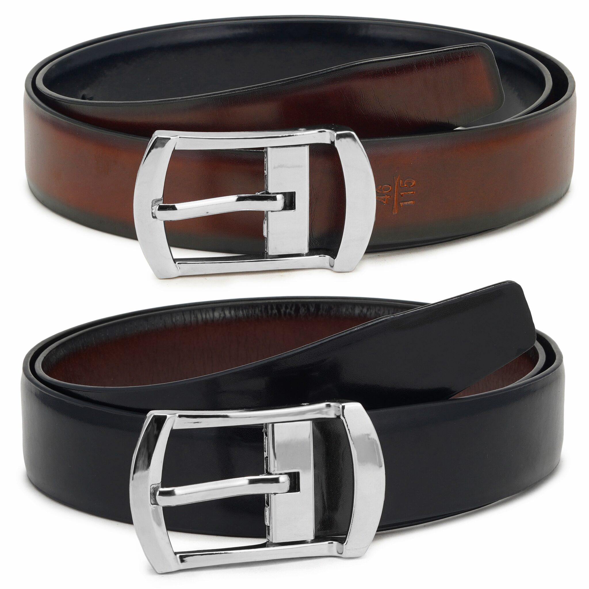 

Winsome Deal Men Black Brown Reversible Synthetic leather Belt (Size 36 Pack of 1 )