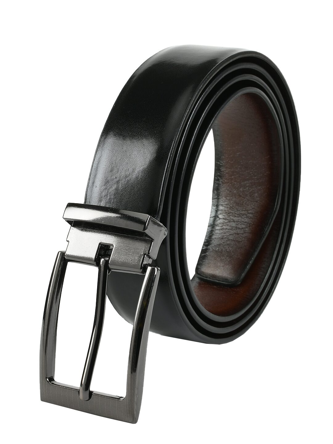 

Winsome Deal Formal Artificial Leather Black Pin Hole Buckle Belt for Men s