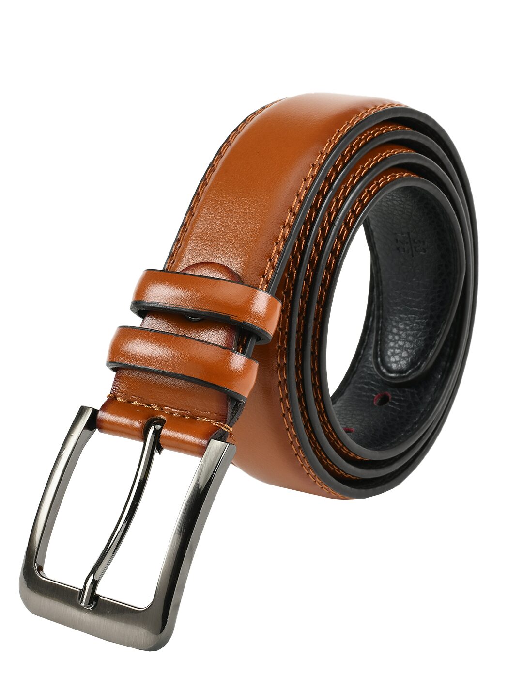 

Winsome Deal Formal Synthetic Leather Tan Pin Hole Buckle Belt for Men s
