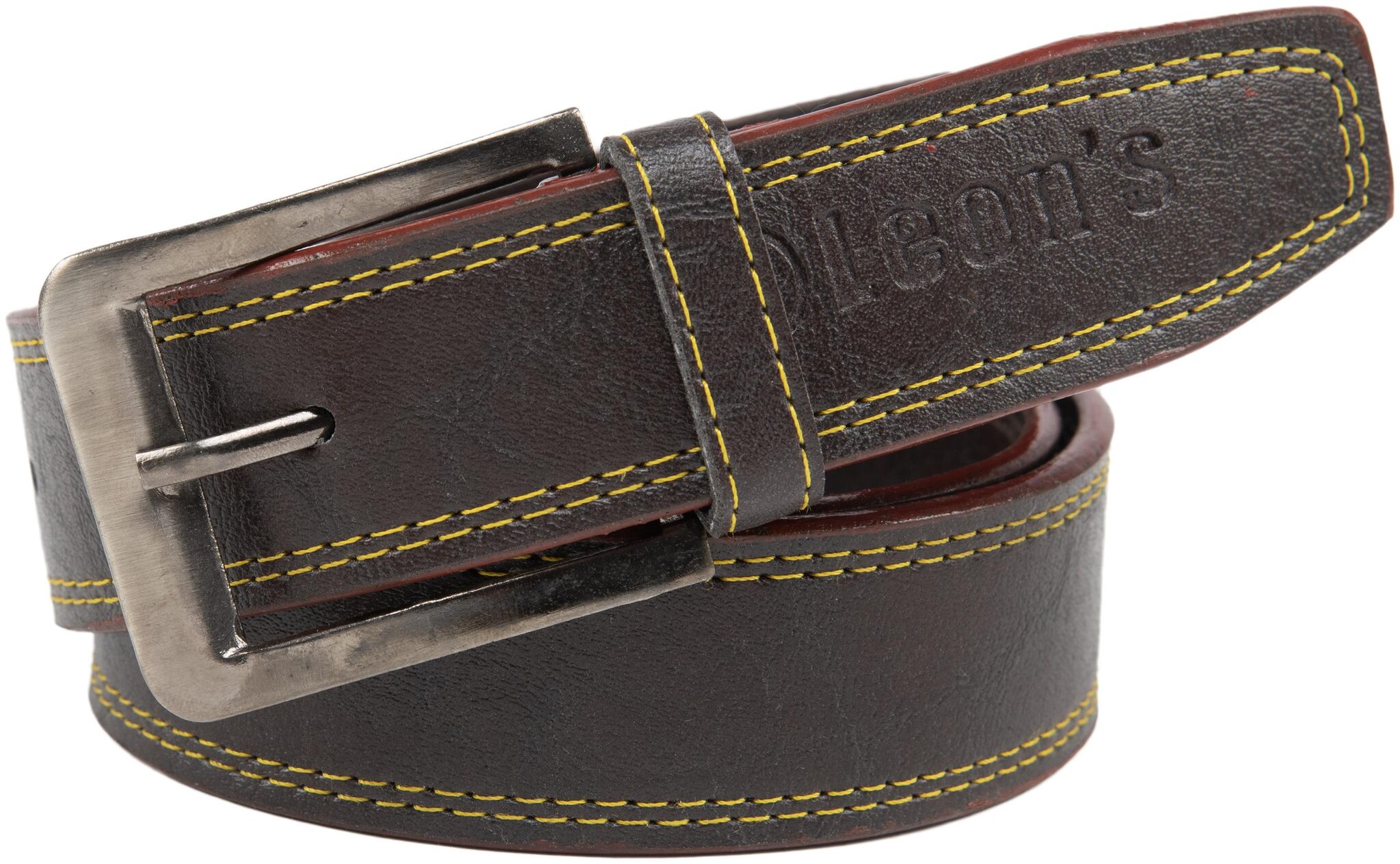 

Winsome Deal Brown Leather Formal Belts For Men