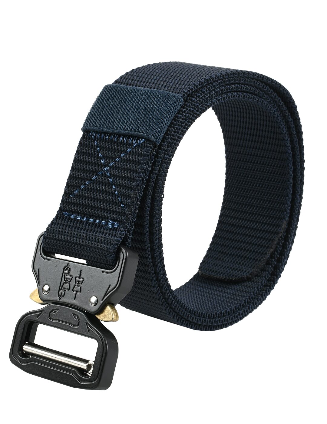 

Winsome Deal Men s Formal Army Style Quick Release Buckle Canvas Blue Belt