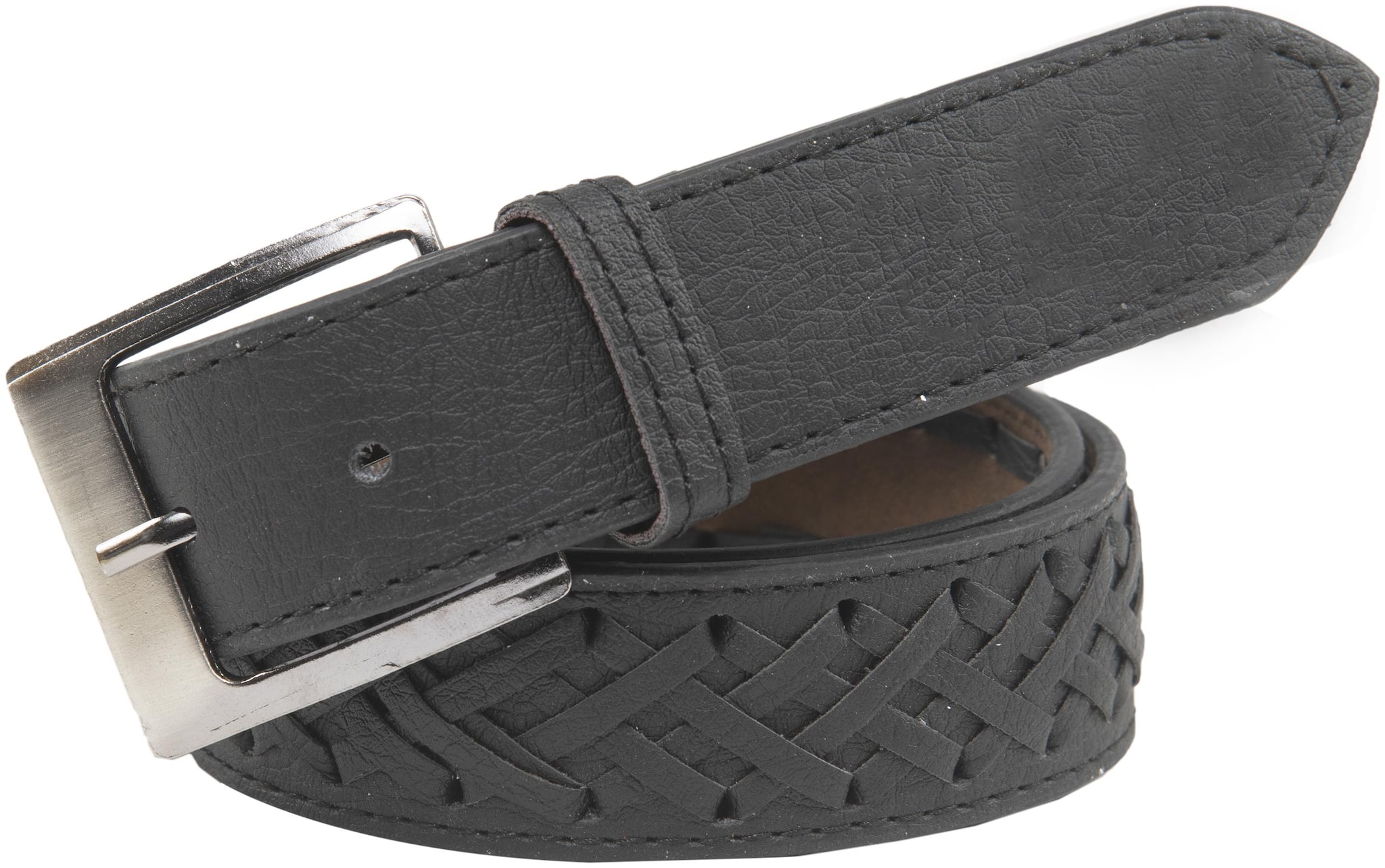 

Winsome Deal Casual Black Faux Leather Belt For Men s