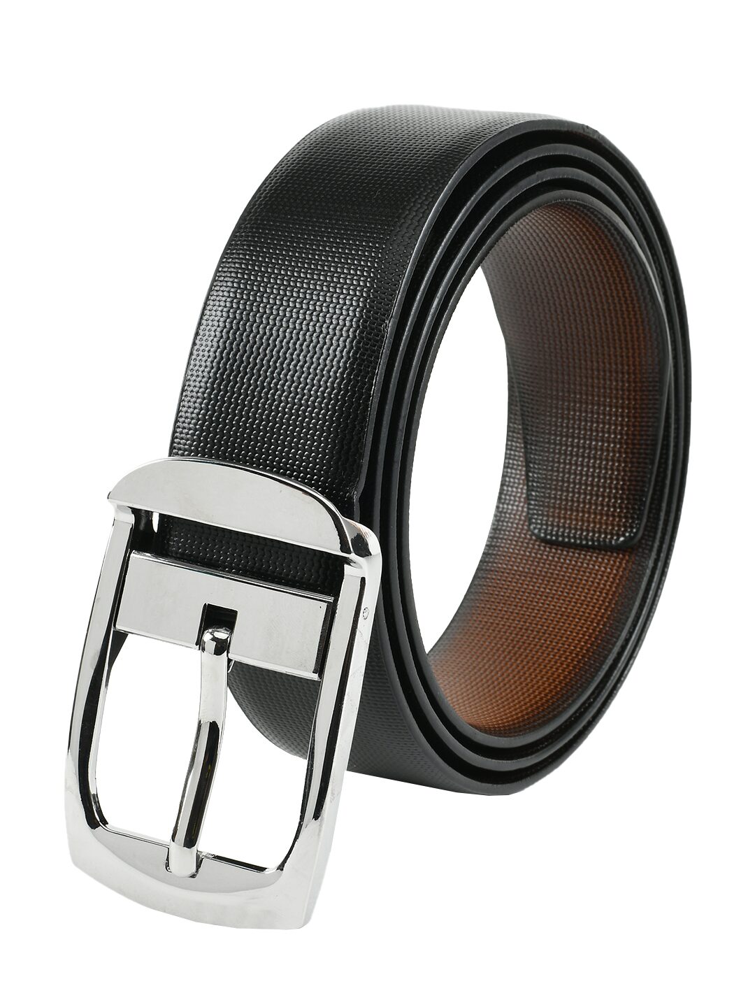 

Winsome Deal Formal Artificial Leather Black Pin Hole Buckle Belt for Men s