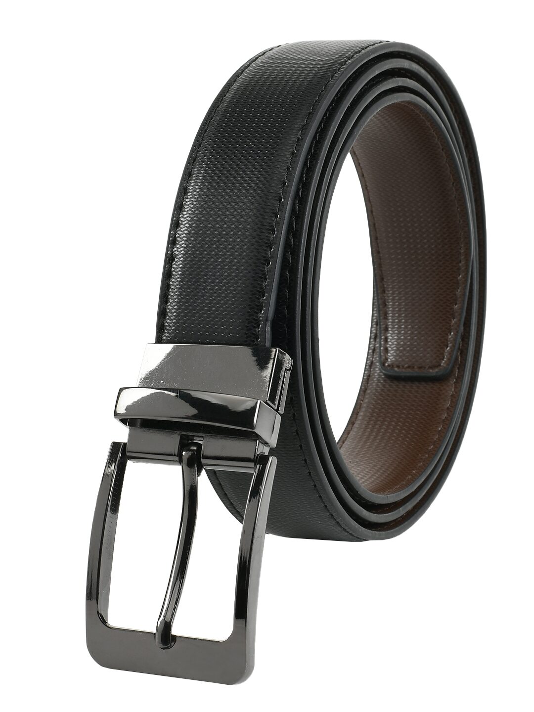 

Winsome Deal Men Black Reversible Synthetic leather Belt (Size 40 Pack of 1 )