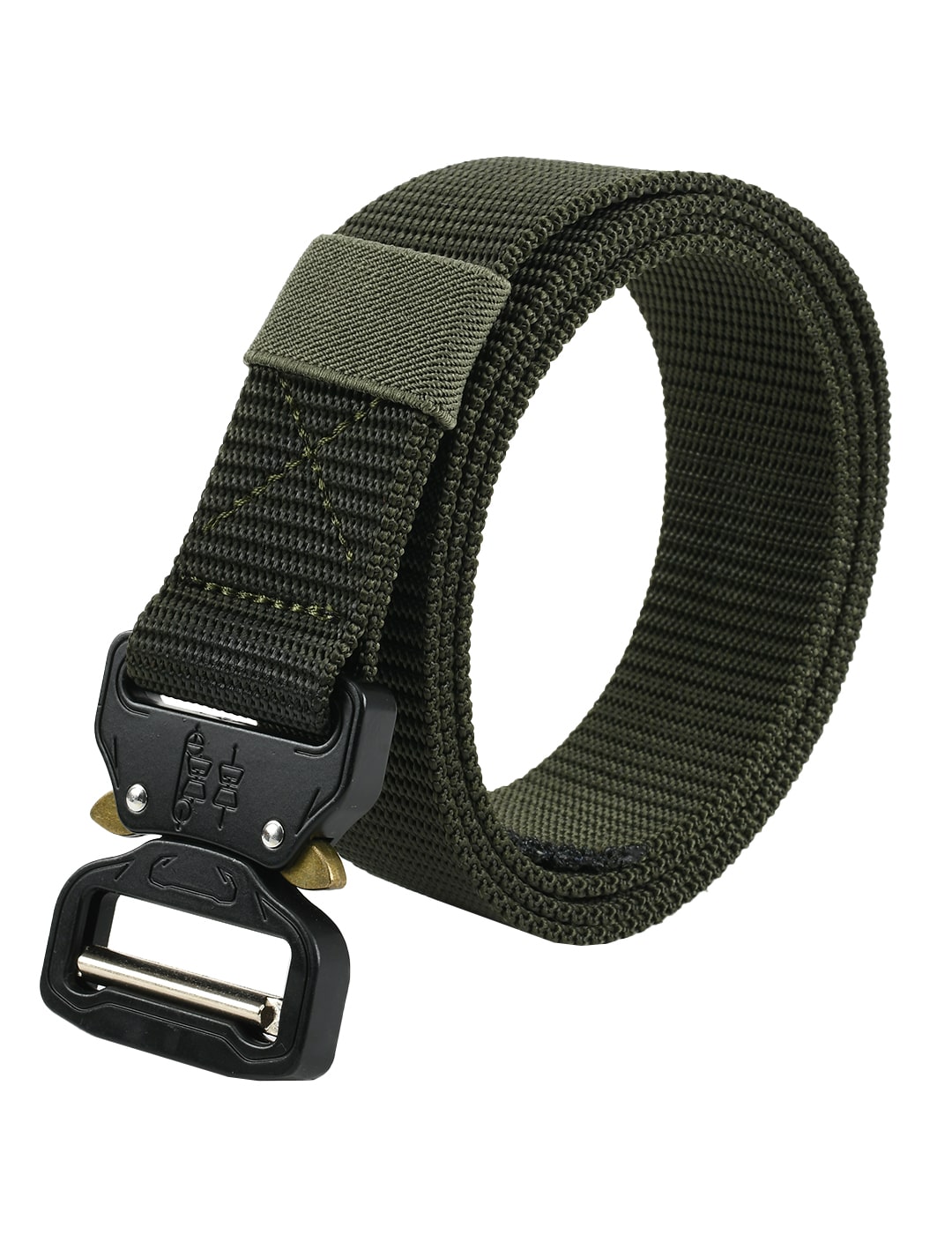 

Winsome Deal Men s Formal Army Style Quick Release Buckle Canvas Green Belt
