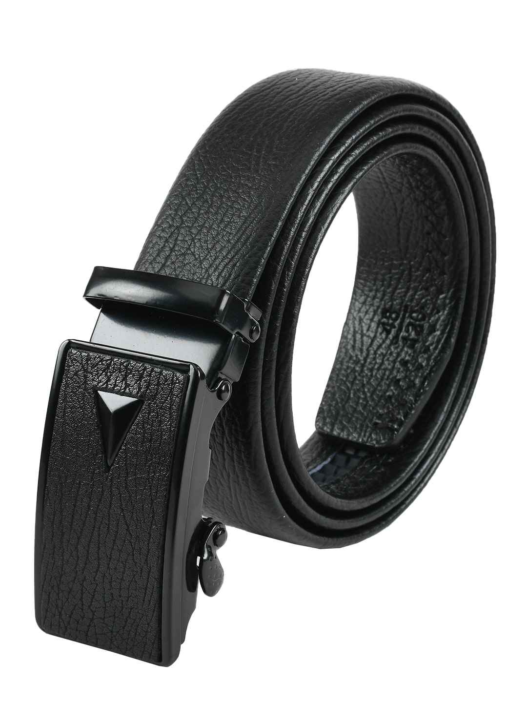 

Winsome Deal Men s Formal Braided Synthetic Leather Black Belt With Auto Lock Bukle