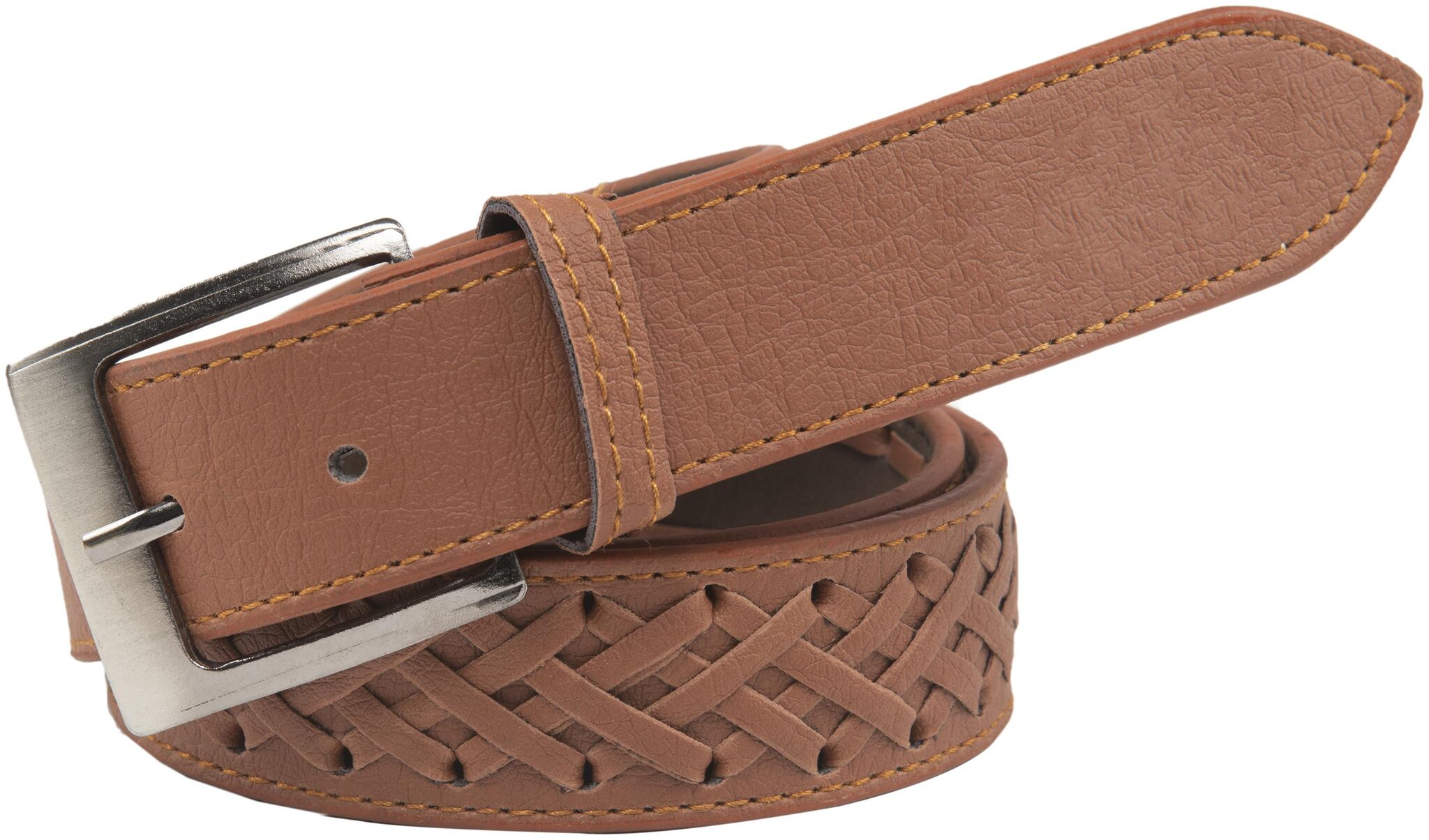 

Winsome Deal Casual Tan Faux Leather Belt For Men s