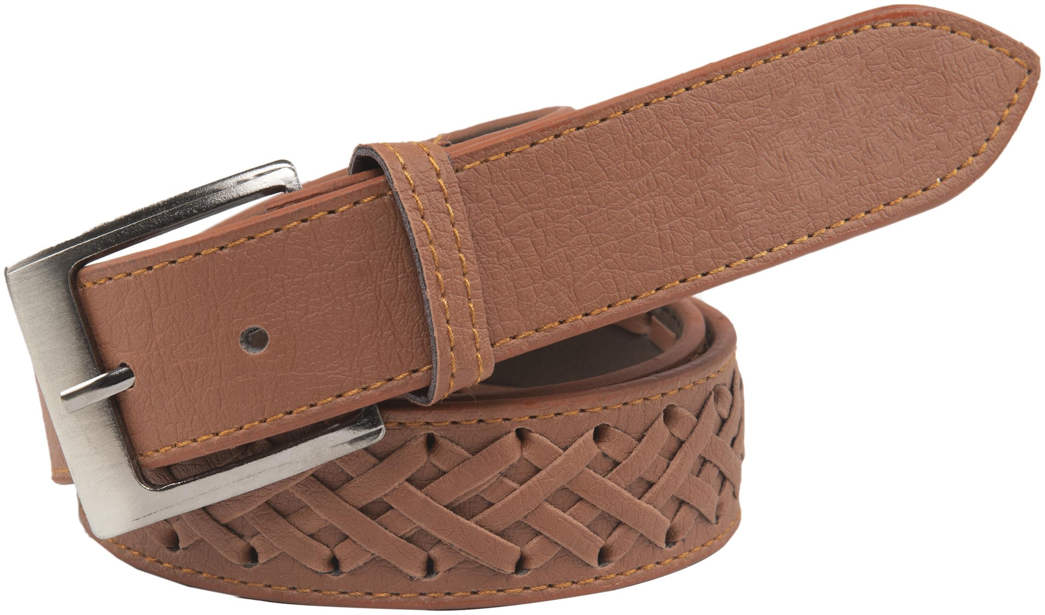 

Winsome Deal Casual Tan Faux Leather Belt For Men s